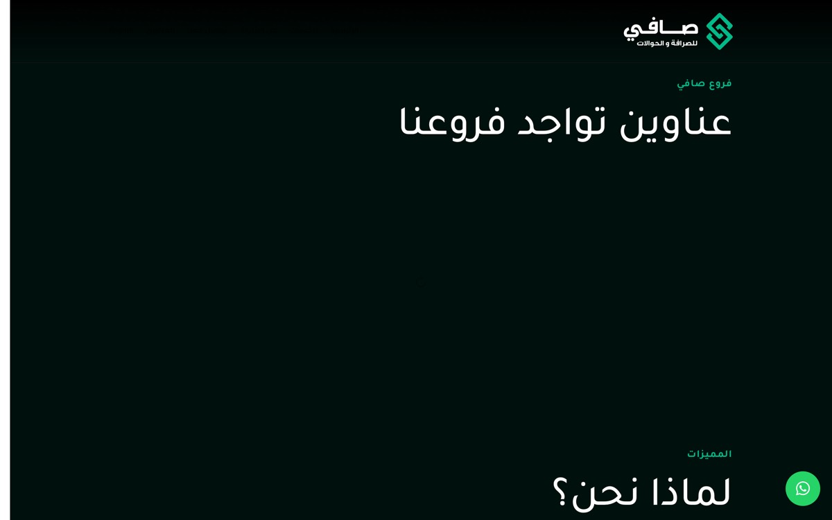 The branch directory, with addresses for every Safi location.